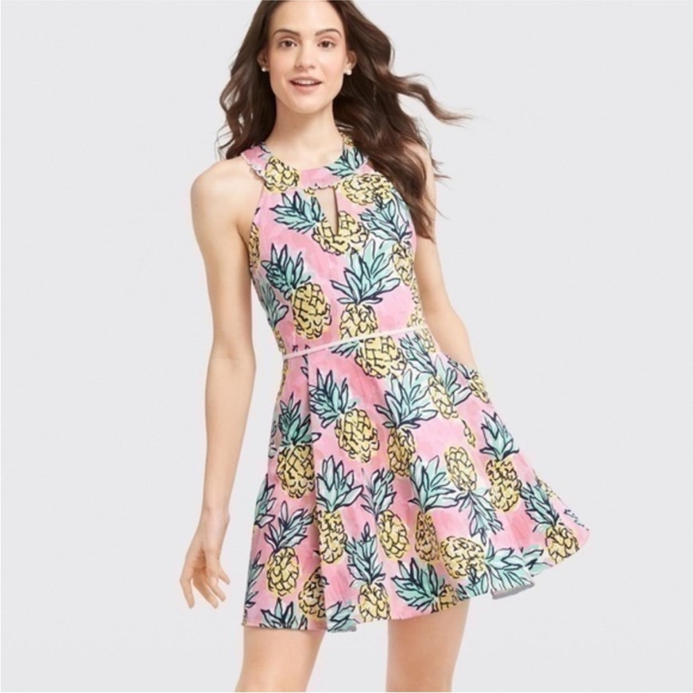 Draper James Pineapple Halter Dress